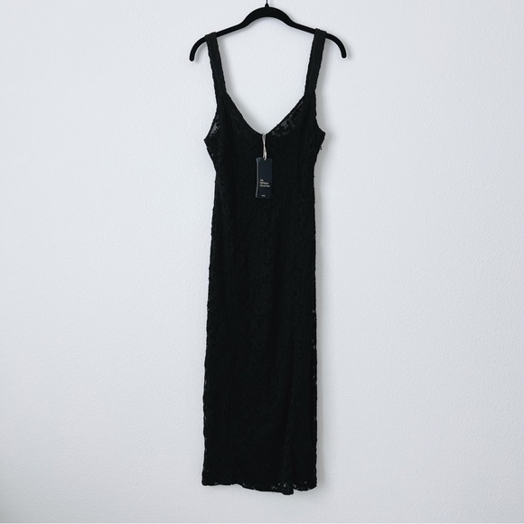 Zara | Dresses | Zara Sheer Lace Midi Dress | Poshmark
